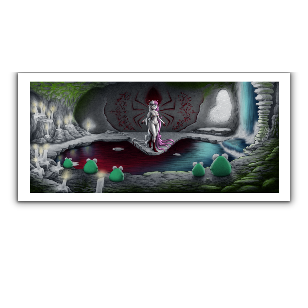 Froggy PhD | The Spiders Origin - Art Print