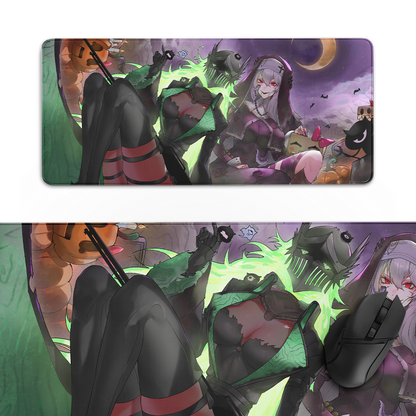 PorcelainMaid | Fright Knight Party - Desk Mat